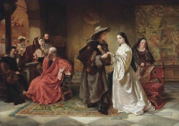  robe - Rencontre Roméo et Juliette aux Capulets ball Robert Alexander Hillingford scènes de batailles historiques